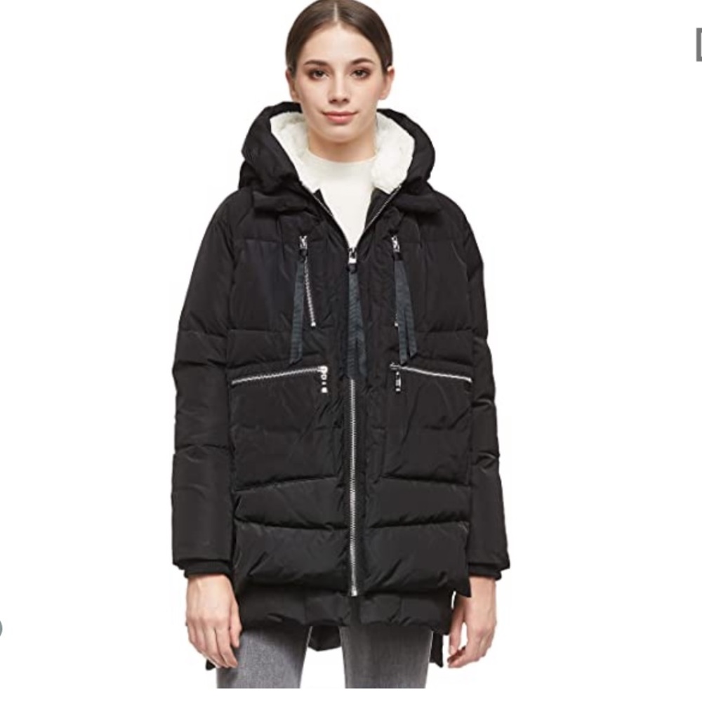 THE Amazon coat. Orolay black coat. Like new!